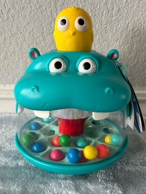 NWT Battat Party Pop Hippo Ball Popper Toy Colorful Balls for Kids Toddler Fun
